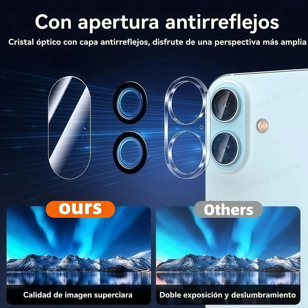 4PCS Camera Protectors For iPhone 17 Pro Max 17 Air Full Cover HD Clear Anti-scratch Lens Tempered Glass For iPhone 17 17Pro Max RELUX.STORE