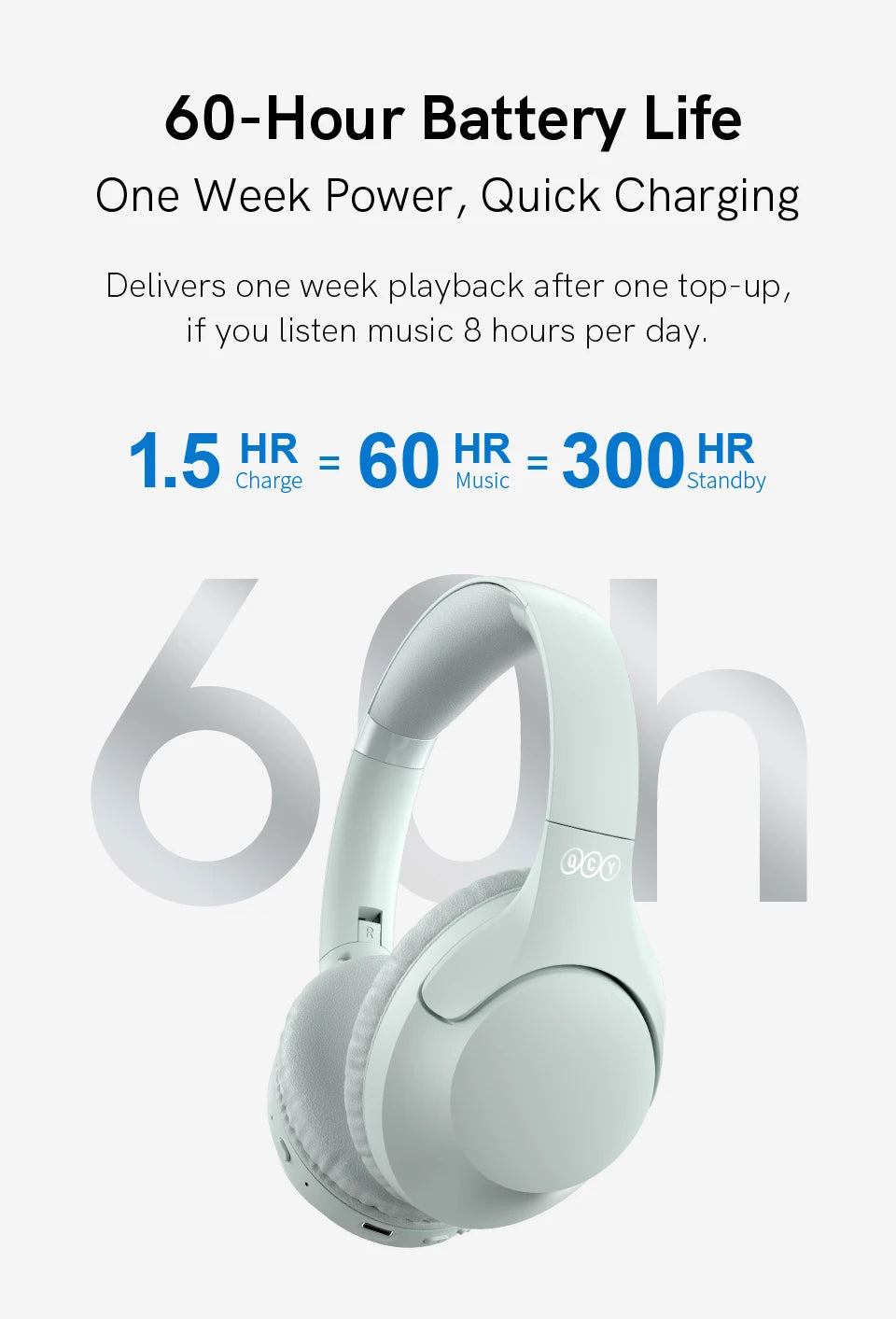QCY H2 H2 Pro Wireless Headphones Bluetooth 5.3 BASS Mode Hifi Stereo Headset Over the Ear Gaming Earphones Dual Device Connect