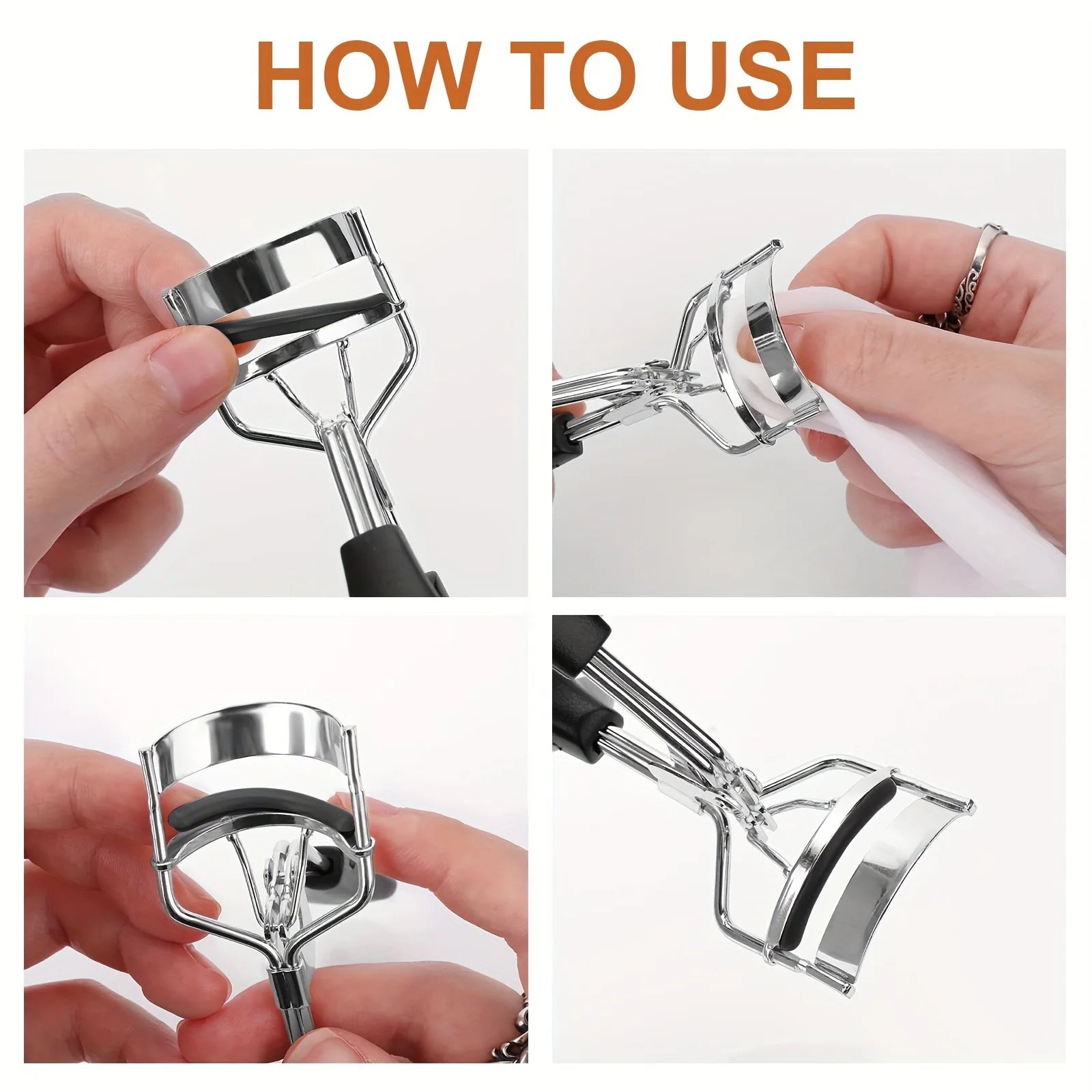 11/16PCS Eyelash Curler with 10pcs Replacement Pads Women Professional Eyelashes Curling Tweezers Clips Lasting Eye Makeup Tools RELUX.STORE