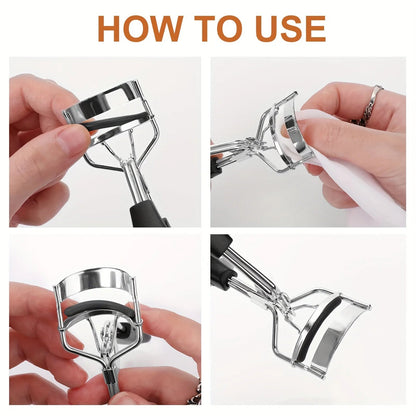 11/16PCS Eyelash Curler with 10pcs Replacement Pads Women Professional Eyelashes Curling Tweezers Clips Lasting Eye Makeup Tools RELUX.STORE