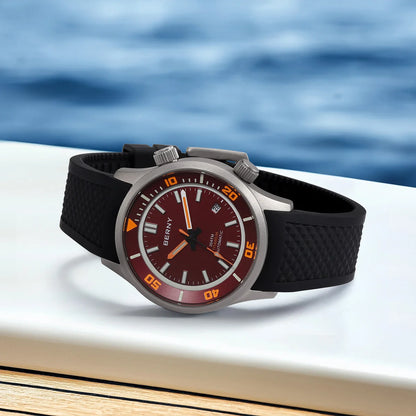 BERNY Automatic Titanium Diver Watch for Men Supper Luminous Sappire AR coated Miyota 8215 20ATM Mechanical Diving Men's Watches
