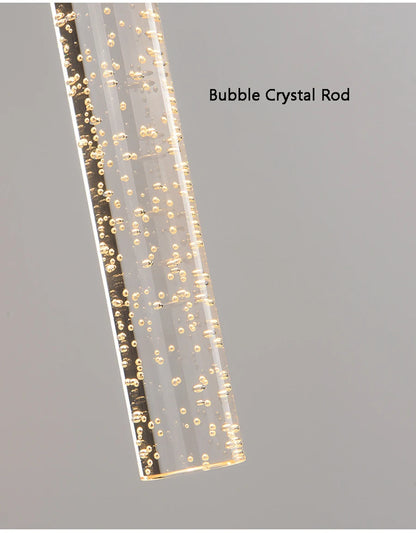 Nordic Bubbles Crystal Rod LED Wall Lamp Bedroom Bedside Living Room Wall Light Aisle Interior Home decoration AC85-265V