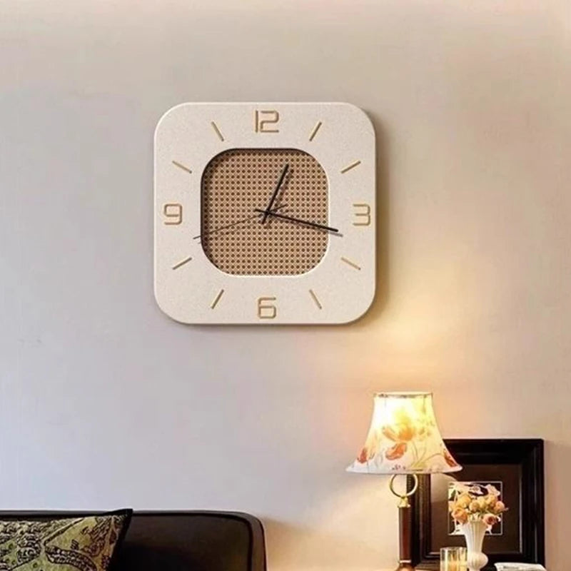 Retro Wall Clock Modern Living Room Luxury Wall Led Watch Nordic Minimalist Clocks Bedroom Silent Clock Interior Ornaments