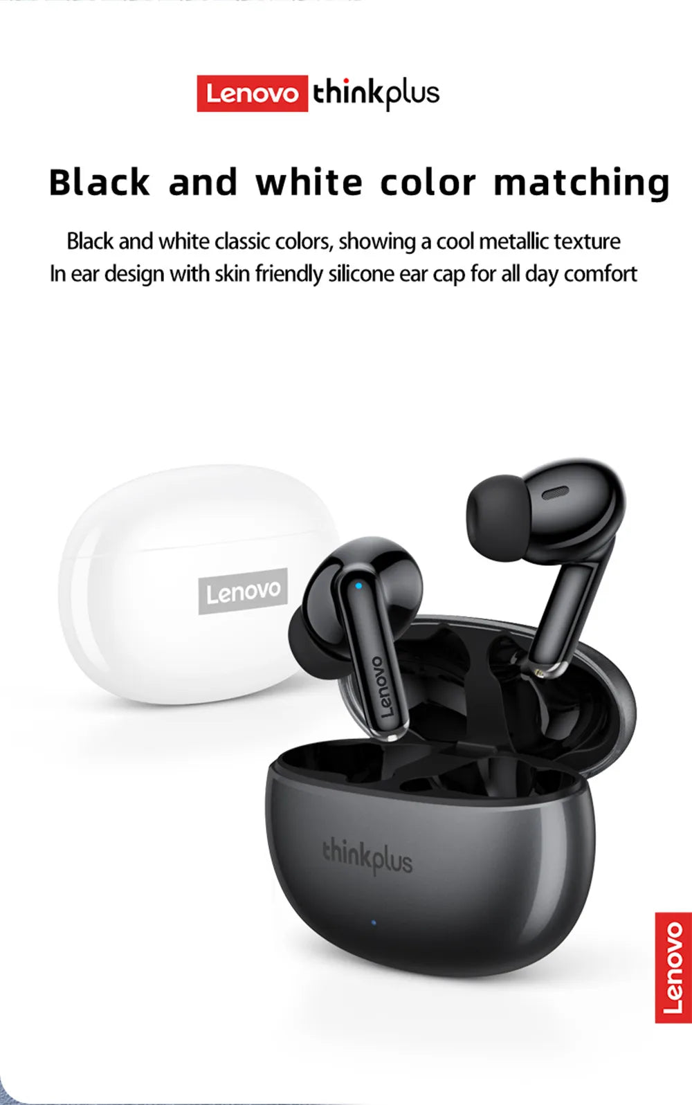 Original Lenovo XT88 TWS Wireless Earphones Bluetooth 5.3 Dual MIC Stereo Noise Reduction Bass HIFI Touch Control Earbuds RELUX.STORE