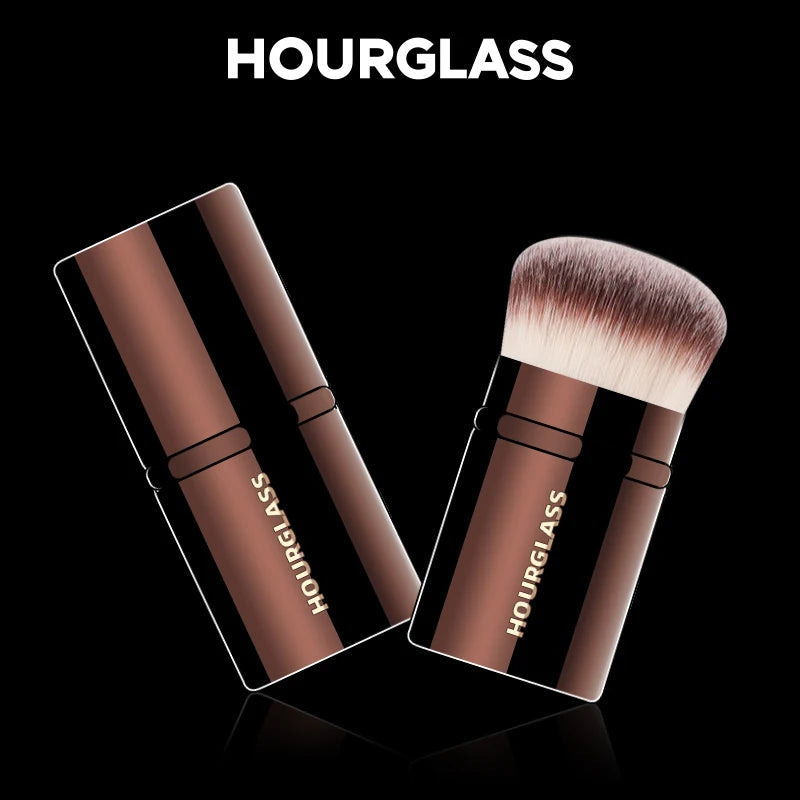 Hourglass Makeup Brush- No.22 Retractable Blush Brush Soft and Skin-friendly Fiber Hair Fashion Design Single Face Brush RELUX.STORE