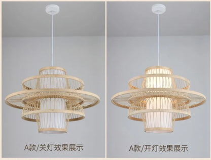 Nordic Chandelier Pendant Lights Lustre Bamboo Luxury Chandelier Pendant Lights Home Decoration Indoor Lighting Las Luces LLPL