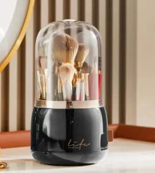360° Rotating Makeup Organizer Brush Holder Cosmetic Storage Box Pen Case Lipstick Organizer - Clear Plastic Makeup Storage RELUX.STORE