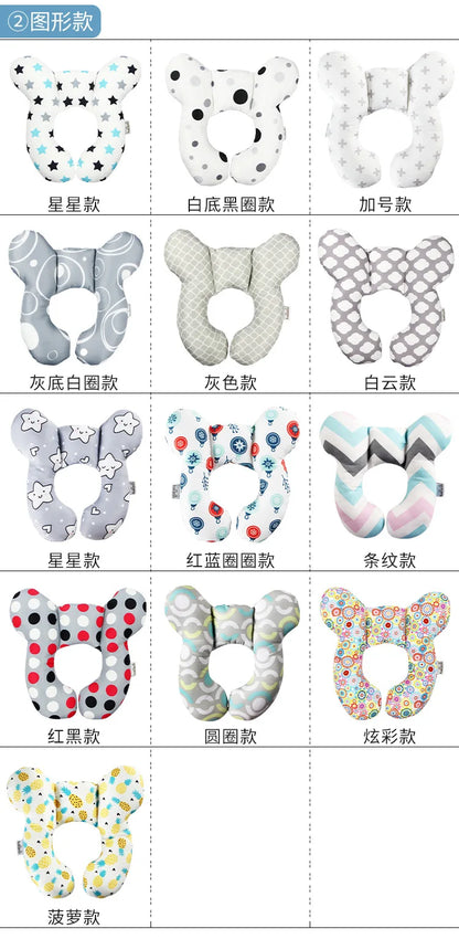 New Baby Pillow Protective Travel Car Seat Head Neck Support Pillows Newborn Children U Shape Headrest Toddler Cushion 0-3 Years