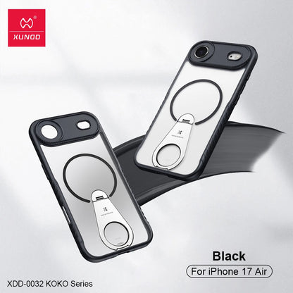 Xundd for iPhone 17 Pro Max 17 Pro 17 Air Magnetic Case with Kickstand,360° Fully Adjustable Stand Matte Transprent Phone Case RELUX.STORE