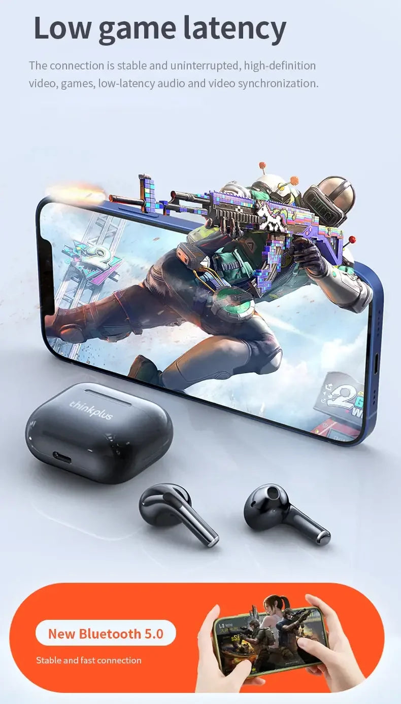 New LP40 NEW Bluetooth V5.0 Earphones Anti-sweat Lightweight Headphones Compatible With Smart Phone Laptop Computer Earbuds RELUX.STORE