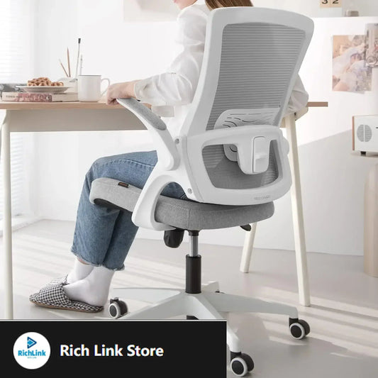 High Back Mesh Chair Adjustable Height and Ergonomic Design Home Office Computer Desk Chair  (Grey)