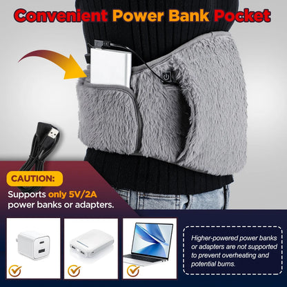 Electric Heating Pad Waist Belt Hand Warmer Winter Heater Cold-proof Uterus Warming Pad USB Charging Abdominal Heating Belt RELUX.STORE