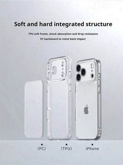Luxury Hybrid Transparent Shockproof Phone Case For iPhone 17 Pro Max 17 Air 17Pro Max Clear Hard Acrylic Protective Back Cover RELUX.STORE