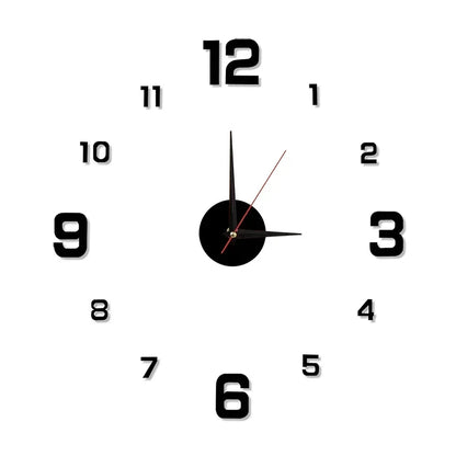 Luminous Digital Clock DIY Stereoscopic Wall Clock Silent Clock Living Room Bedroom Wall Clock Home Decorations