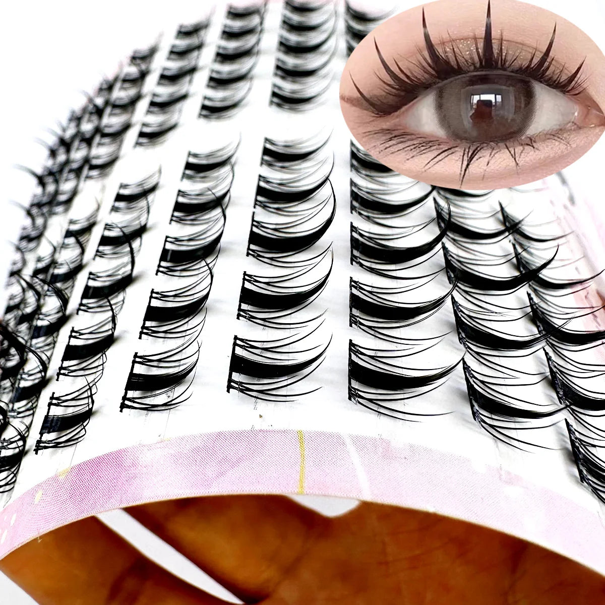 High-Capacity Individual Lashes 12/13/14mm Cluster Lashes Fluffy Natural Look DIY Eyelash Extension False Eyelashes Makeup RELUX.STORE