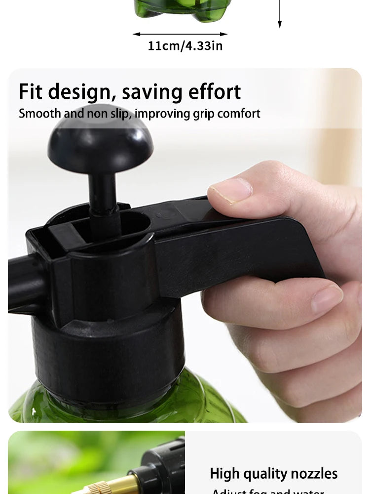 1pc Premium Plastic Pressure Spray Bottle - Powerful Air Pressure Technology, Adjustable Nozzle, High-Pressure Mist Sprayer for RELUX.STORE