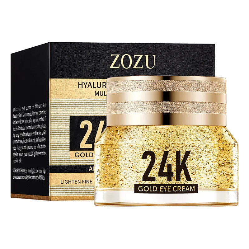 24k Gold Hyaluronic Acid Eye Cream Anti Dark Circles Eye Bags Firming Moisturizing Eyes Skin Care Prodcuts RELUX.STORE