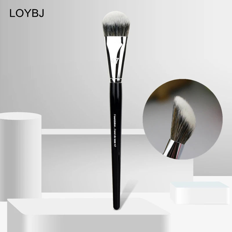 LOYBJ Professional Foundation Brush 47 Broom Head Liquid Foundation Shadow Concealer Brushes Women Face Base Makeup Beauty Tools RELUX.STORE