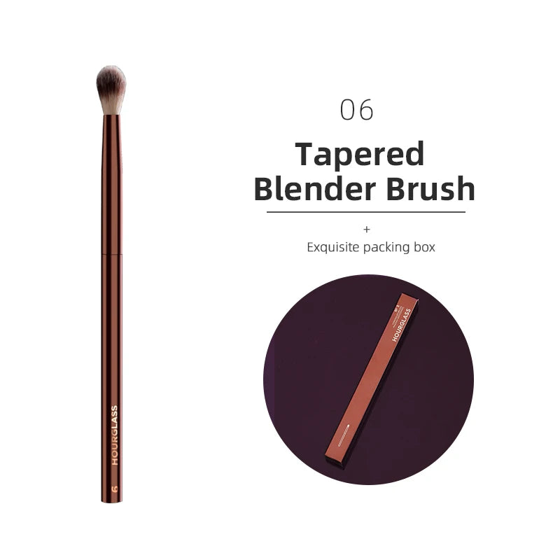 Hourglass Makeup Brush All Kinds Eyeshadow Foundation Concealer Powder Bronzer Blusher Eyeliner Retractable Professional Brushes RELUX.STORE