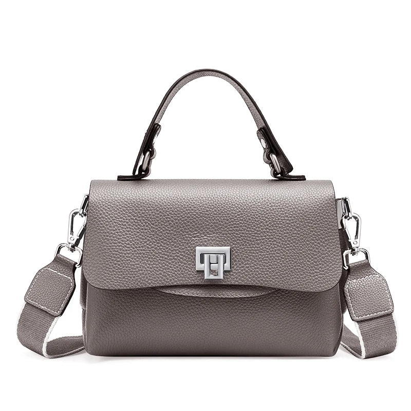 Zency Women's Genuine Leather Top-Handle Bag Simple Fashion Envelope Luxury Brand Shoulder Handbag Small Crossbody for Female RELUX.STORE