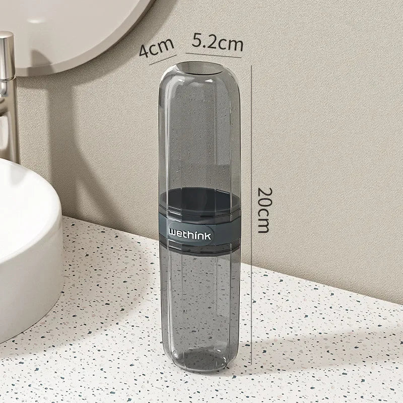 Toothbrush Travel Containers Transparent Portable Toothbrush Case Outdoor/business Trip/travel Acessories