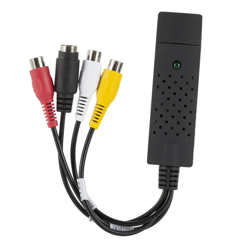 VHS to Digital Converter USB 2.0 Video Converter Audio Capture Card VHS Box VHS VCR TV to Digital Converter Support Win 7/8/10