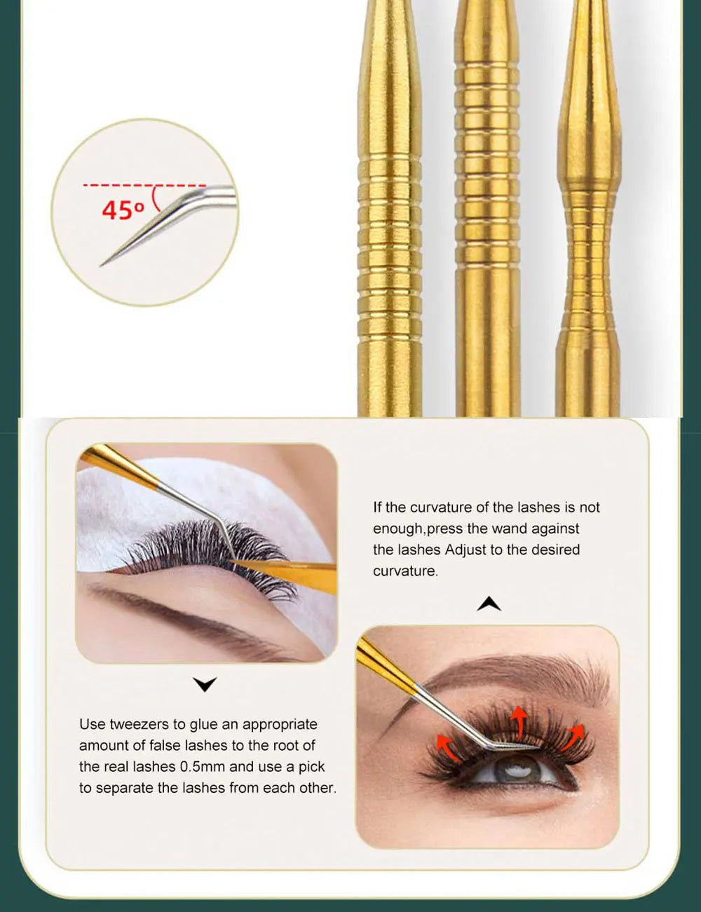 Lash Lift Curler Kit Eyelash Perming Stick Stainless Steel Cosmetic Applicator Comb Makeup Tool Eyelash Extension Supplies RELUX.STORE