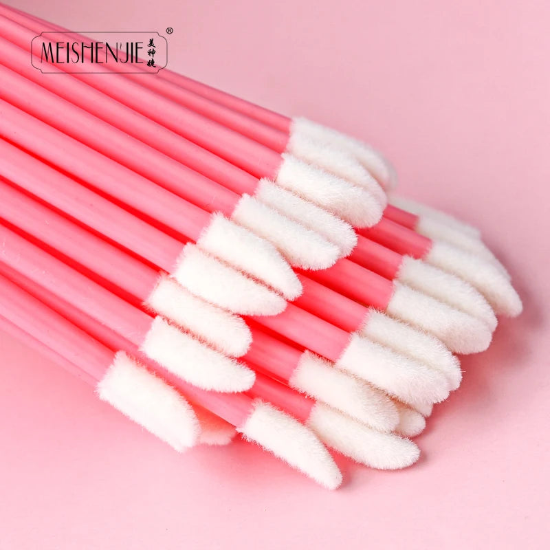 Wholesale 50/1000pcs Lip Brushes Applicators Eyelashes Brush Lipstick Brush Lip Gloss Applicator Wands Makeup Beauty Tool RELUX.STORE