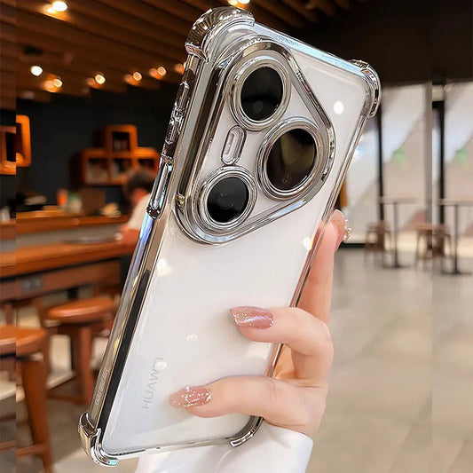 High-end Shockproof Cover For Huawei Pura80 pro Case Clear Silicone Bag For Huawei Pura 80 70 pro plus Ultra P50 P60 Phone Cases RELUX.STORE