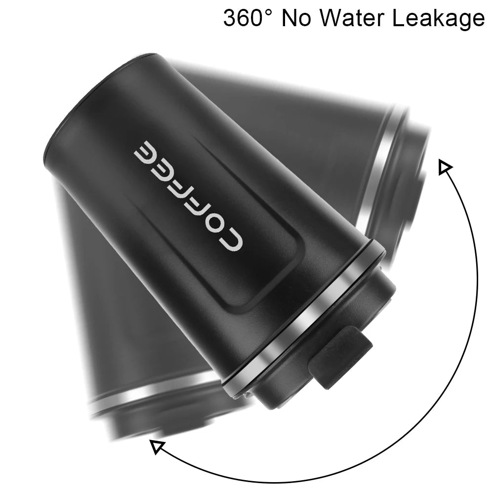Thermo Cafe Coffee Mug Car Thermos Mug 380/510ML Leak_Proof Travel Thermo Cup for Tea Water Coffee Double Stainless Steel RELUX.STORE