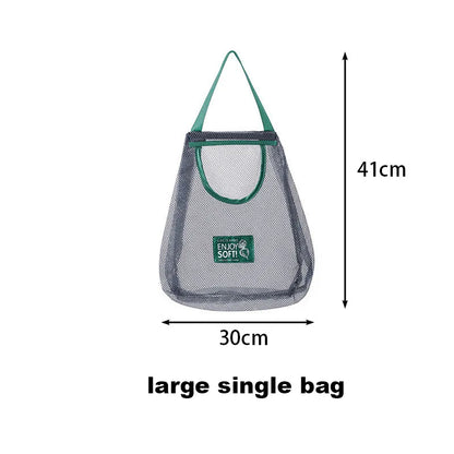 Reusable Storage Bags Kitchen Hanging Mesh Bag Home Fruit And Vegetable Storage Net Bag For Ginger Garlic Potatoes Onions