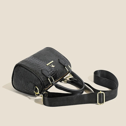 Small Handbag Women's Fashion Shoulder Crossbody Bag Solid Color Black
