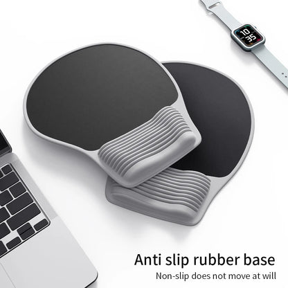 Ergonomic Mouse Pad Wrist Support, Comfortable Mouse Pad Wrist Rest, Relieve Wrist Pain Gel Mouse pad, Laptop, computer, office