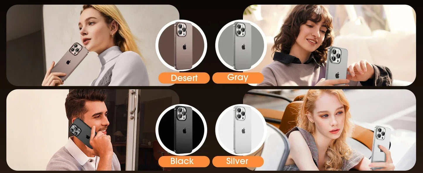 2-3Pcs Bling 3D Metal Gear Design Diamond Camera Lens Glass Protector For IPhone 16 17 Pro Max 16Plus Case Friendly Rings RELUX.STORE