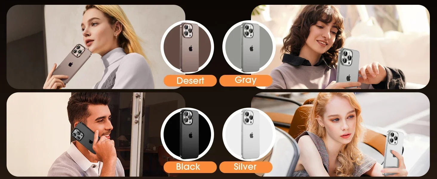 2-3Pcs Bling 3D Metal Gear Design Diamond Camera Lens Glass Protector For IPhone 16 17 Pro Max 16Plus Case Friendly Rings RELUX.STORE