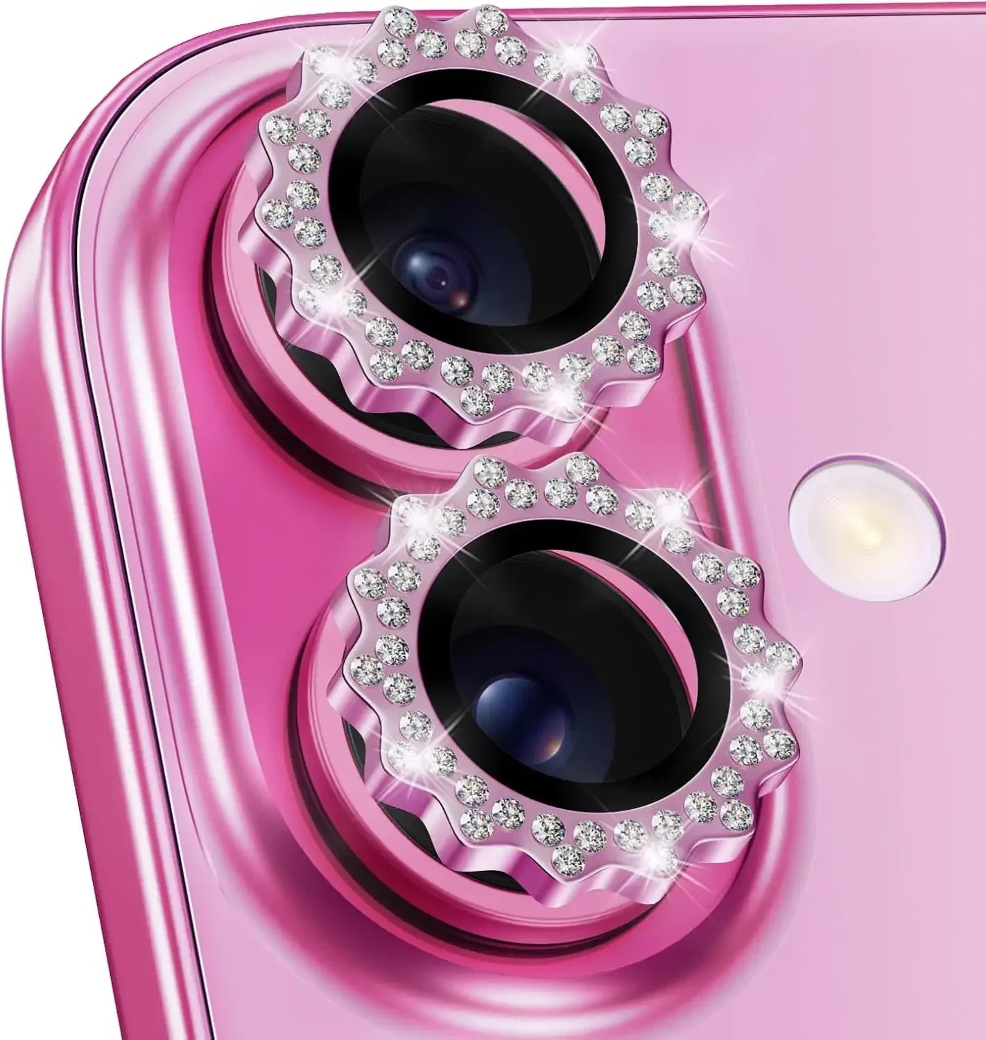 2-3Pcs Bling 3D Metal Gear Design Diamond Camera Lens Glass Protector For IPhone 16 17 Pro Max 16Plus Case Friendly Rings RELUX.STORE
