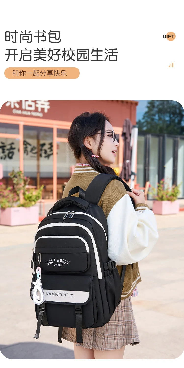 Fashion Girls School Backpack School Bags Teenage laptop Backpack Casual Travel backpack Book Bag Children schoolbag Waterproof