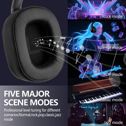 Siindoo JH-ANC930Plus Active Noise Cancelling Headphones, Hybrid Wireless Headphone With Multi Magnetic Touch Control LED Screen RELUX.STORE