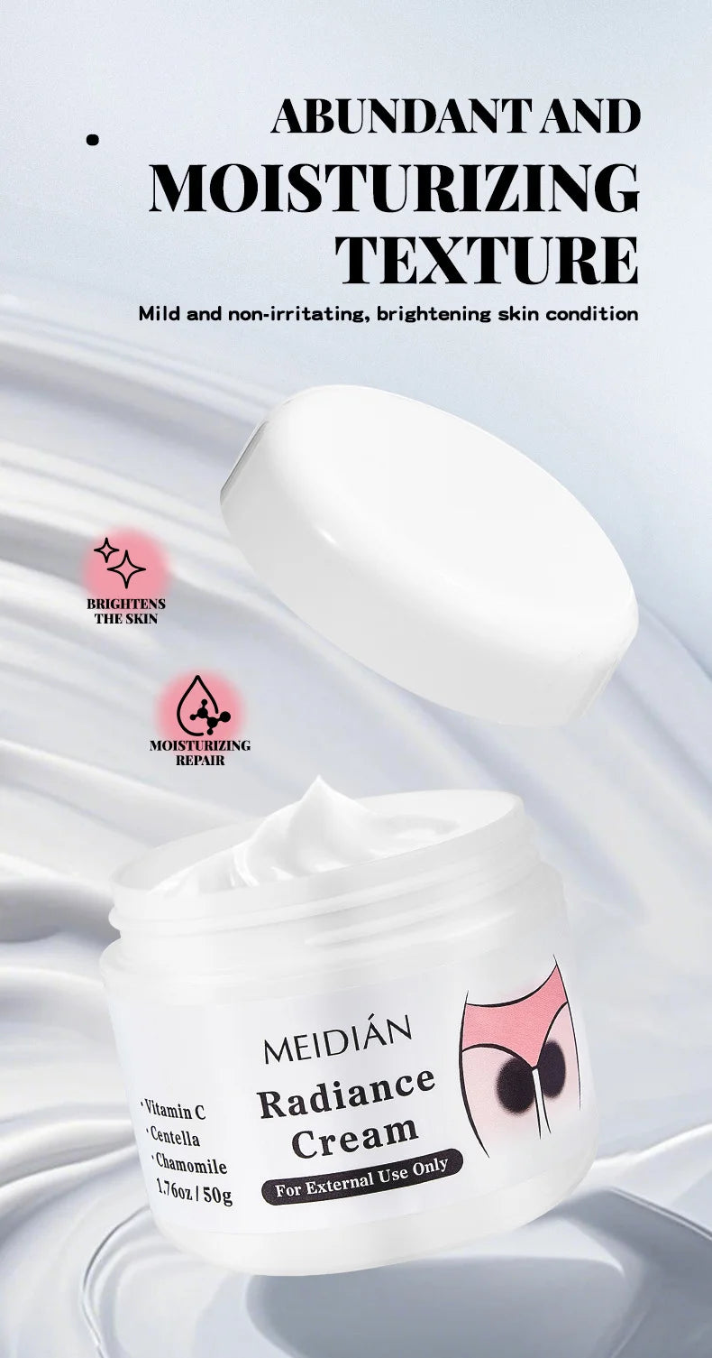 MEDIAN Radiance Cream For Body Brightening Elbows Knees Underarms Dark Spot Corrector Vitamin C Moisturizing Korean Skincare RELUX.STORE