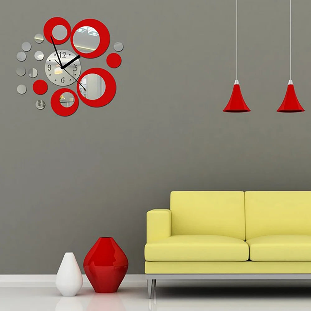 2024 New Wall Clock Watch Quartz Acryli Mirror Modern Wall Stickers 3D Arrival Design Luxury Cllocks Living Room Decration RELUX.STORE
