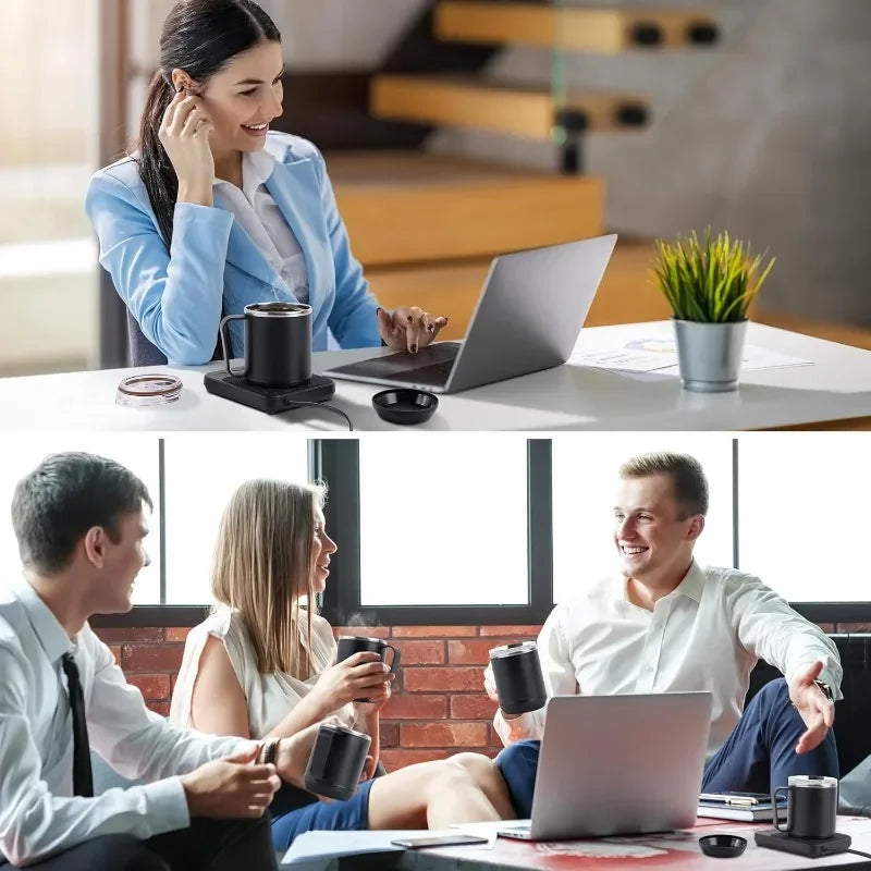 NEW Coffee Mug Warmer & Mug Set for Desk, Electric 36W Coffee Cup Warmer Smart  Heater with 16oz Cup for Home/Office
