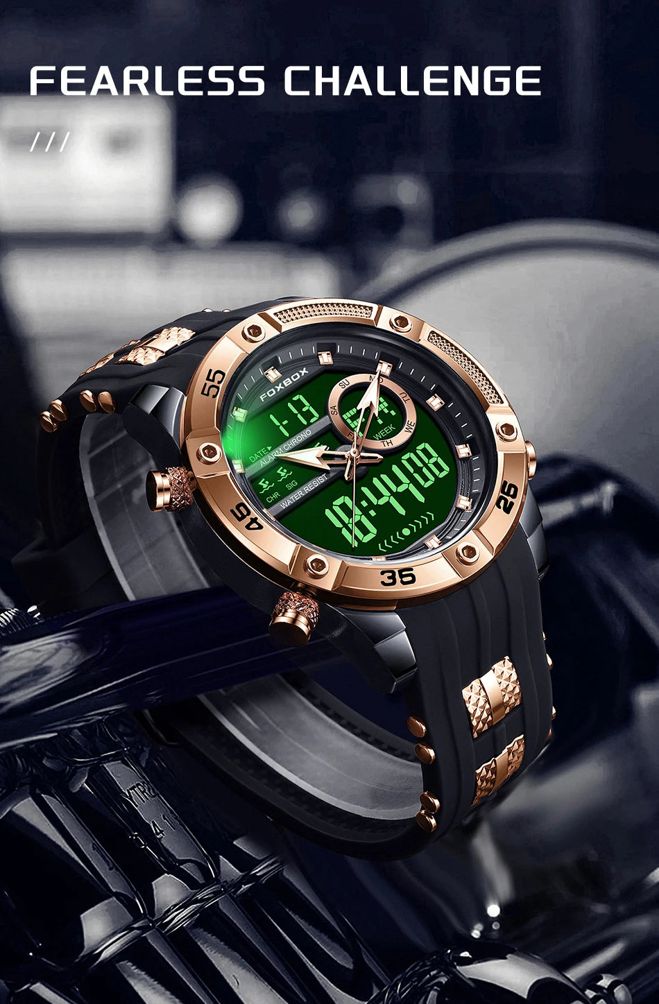 New Original FOXOBOX Brand Luxury Men Watch Military Analog Digital Watches For Men Fashion Sport Waterproof Quartz Chronograph