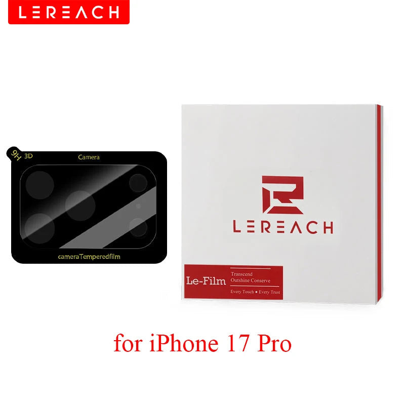 Lereach Tempered Glass Camera Lens Protector for iPhone 17 Pro Max / Air / 17 Pro Scratch Resistant High Transparency RELUX.STORE