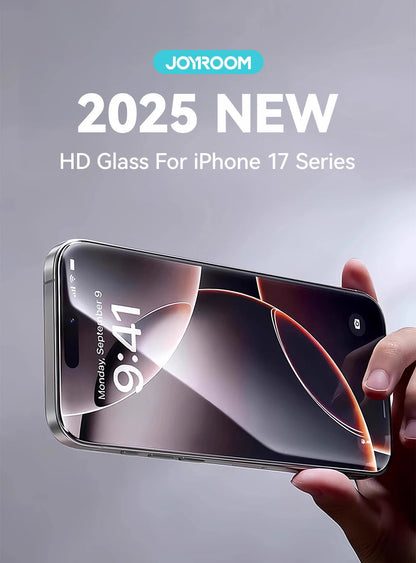 Joyroom 1/2/3pcs For iPhone 17 Pro Max HD Glass Screen Protector For iPhone 17/17Pro/17Air Full Screen Tempered Glass Protection RELUX.STORE