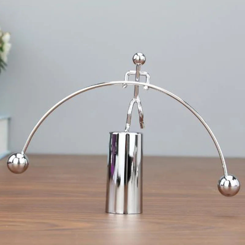 Weightlifter Kinetic Art Desk Science Decor For Home Office Fidget Toys Adults And Kids Objet Satisfaisant Anti Stress Gifts