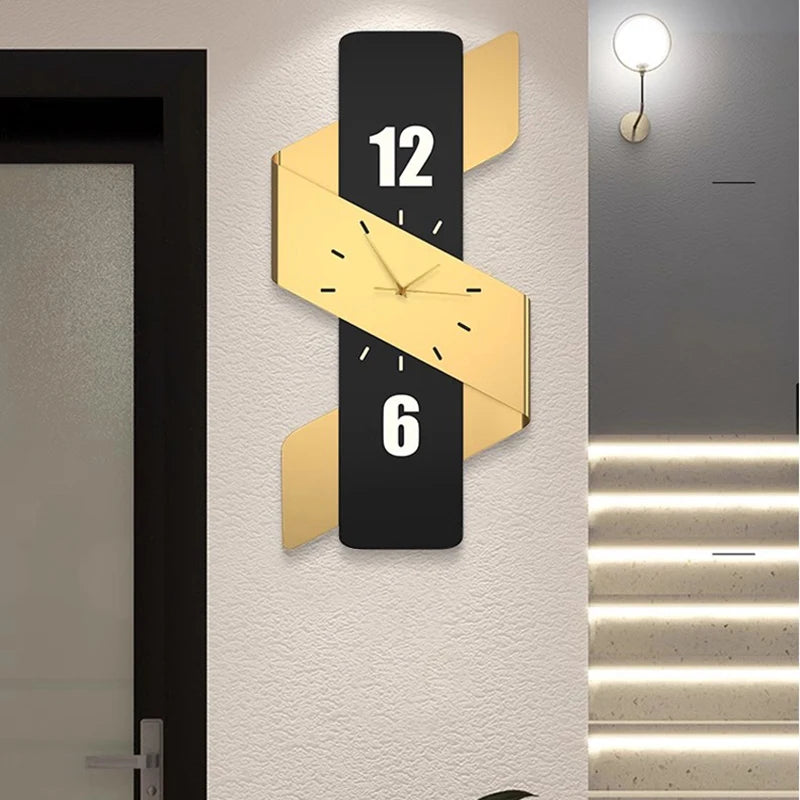 Luxury Digital Wall Clocks Living Room Art Mural Big Size Modern Wall Watch Minimalist Silent Horloge Murale Home Decoration RELUX.STORE