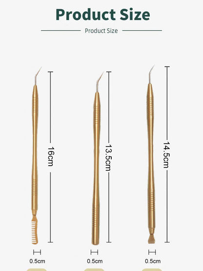Lash Lift Curler Kit Eyelash Perming Stick Stainless Steel Cosmetic Applicator Comb Makeup Tool Eyelash Extension Supplies RELUX.STORE