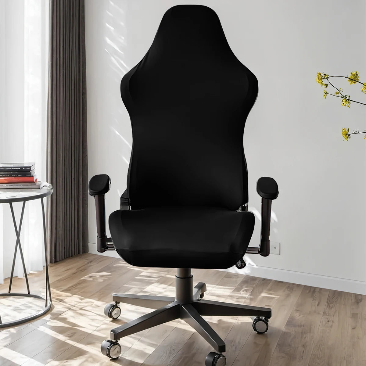 4pcs/set Elastic milk silk water and electricity resistant competitive chair cover, internet cafe gaming hall chair cover