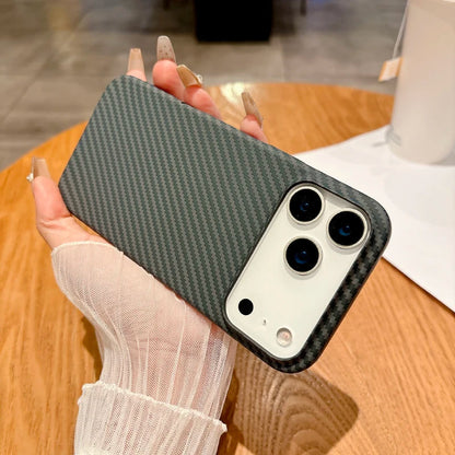 For Magsafe Magnetic Wireless Charging Luxury Solid Color Carbon Fiber Phone Case For iPhone 17 Pro Max Air Bumper Back Cover RELUX.STORE