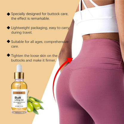 Buttock Enlargement Oil Hip Lifting Growth Firming Nourishing Moisturize Skin Tighten Pores Enhance Elasticity Body Massage Care RELUX.STORE